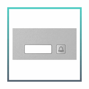 GOLIATH Hybrid IP & 2-Draht Video Türsprechanlage | 1er Klingel Modul | LED Namensschild | Aluminium