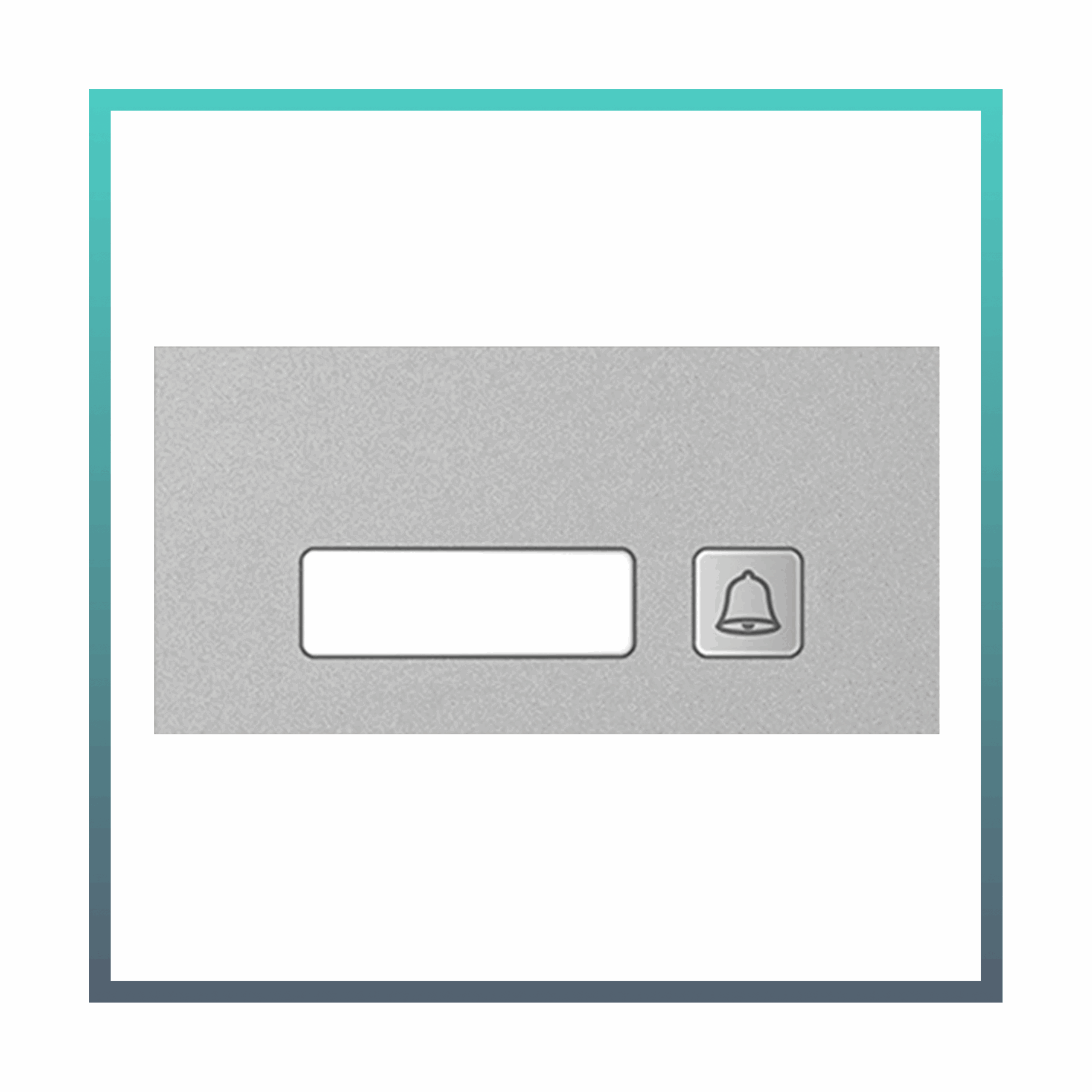 GOLIATH Hybrid IP & 2-Draht Video Türsprechanlage | 1er Klingel Modul | LED Namensschild | Aluminium