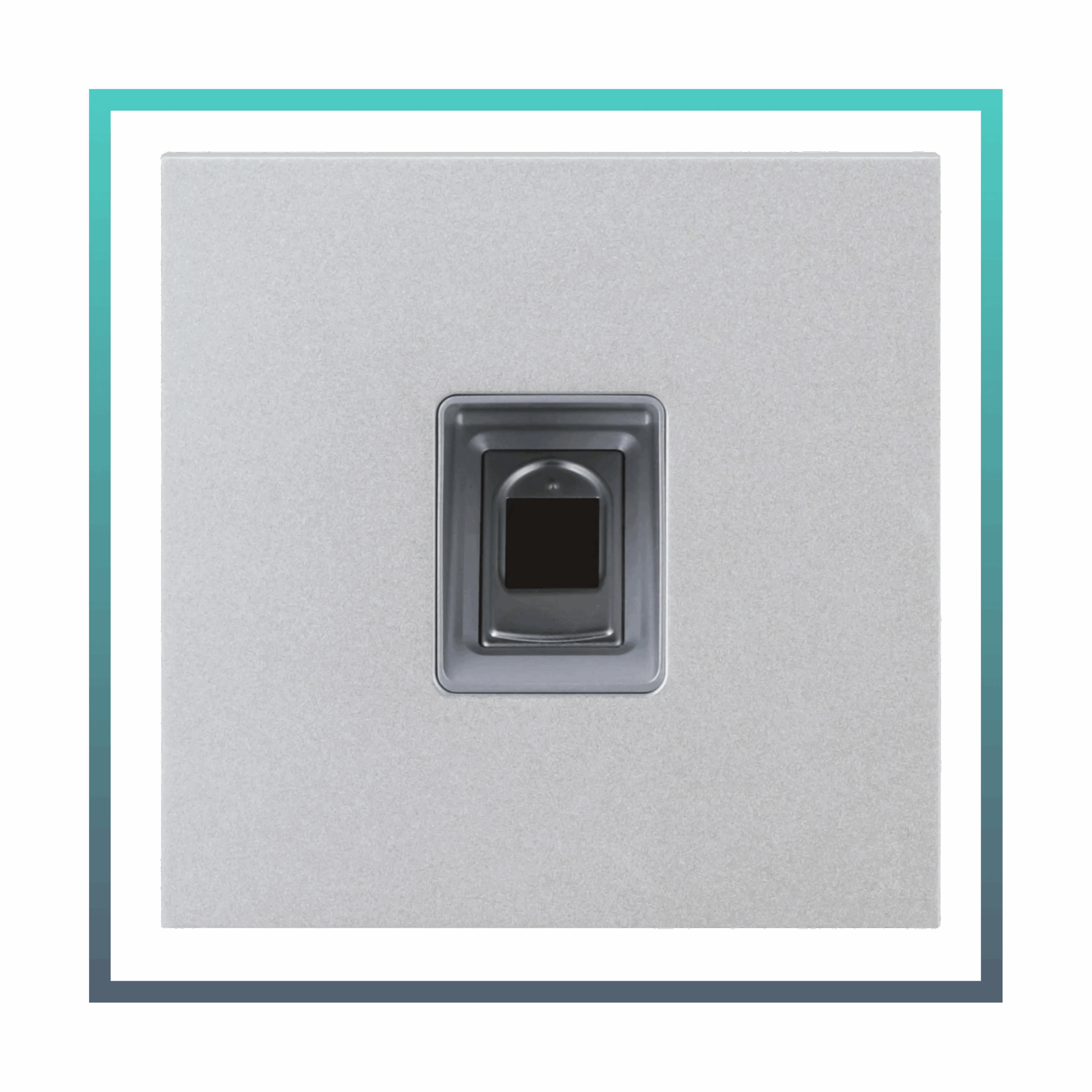 GOLIATH Hybrid IP & 2-Draht Video Türsprechanlage | Fingerprint Modul | Biometrisch | aluminium