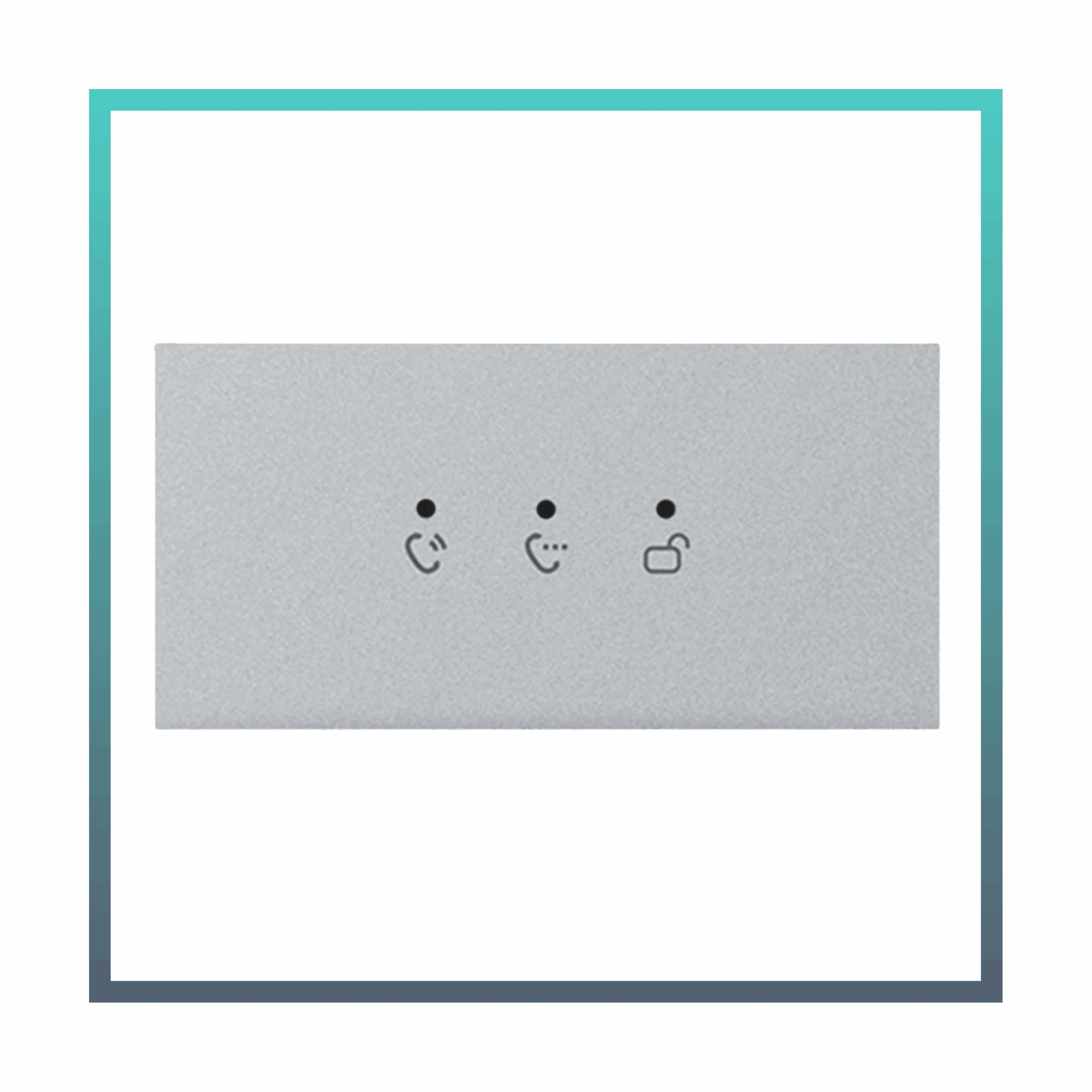 GOLIATH Hybrid IP & 2-Draht Video Türsprechanlage | Feedback Modul | LED Beleuchtung | Aluminium